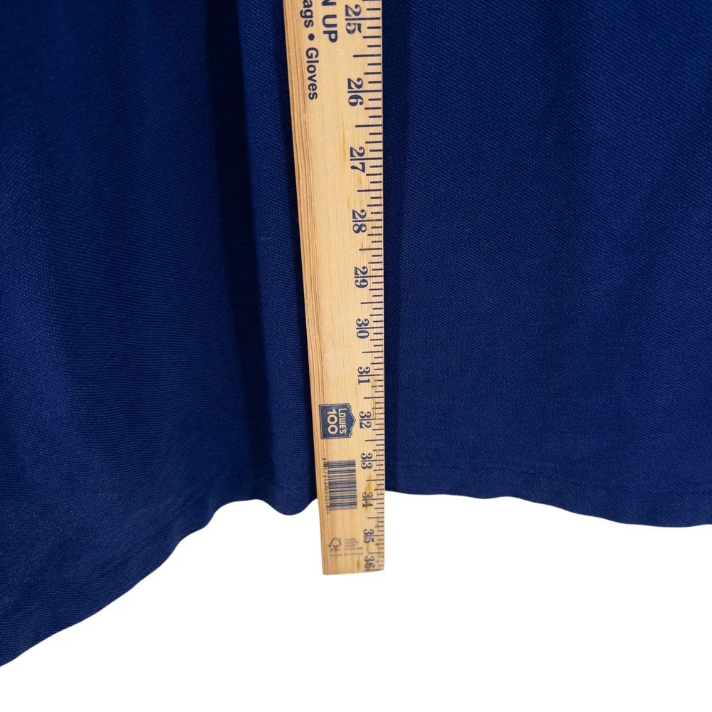 Ralph Lauren Polo Club Navy Blue 1988 Scribble Logo RLPC Vintage Polo Shirt 3XLT